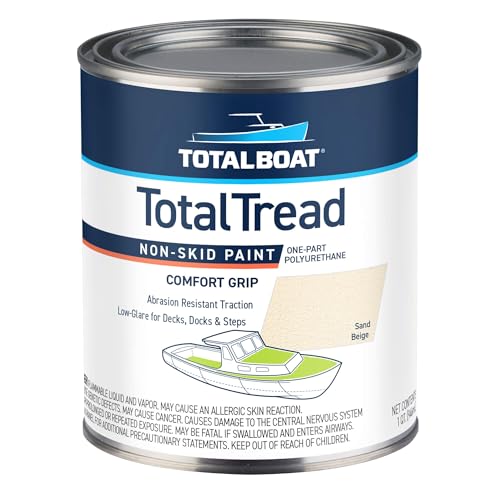 Image of TotalBoat TotalTread Non-Skid Deck Paint for Boat Floors - Sand Beige Quart