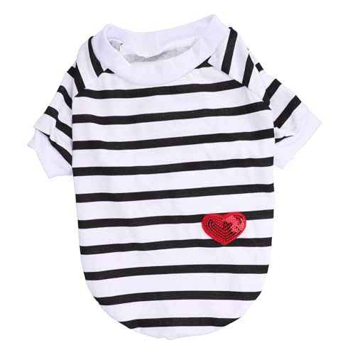 UPKOCH 犬のシャツ 犬の冷却シャツ 子犬アパレル 犬の服 わんわん 犬ジャンパー小 犬トレーナー ダックスフンド ダックスフントの服 小型犬用ドッグベスト グレイハウンド 犬服 コットン