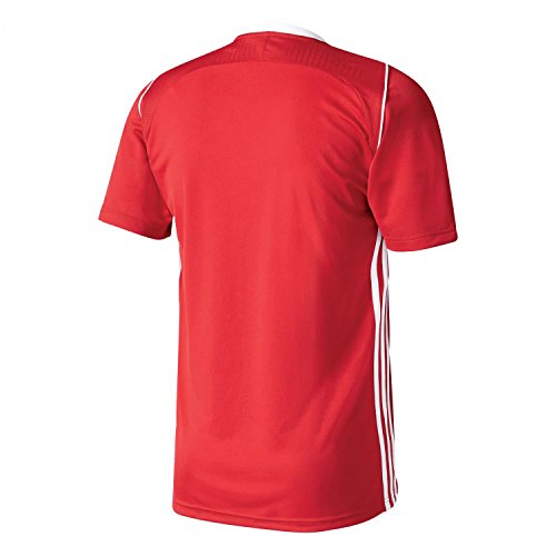 adidas Tiro 17 JSY Camiseta de Manga Corta, Hombre, Rojo (Rojpot/Blanco), S
