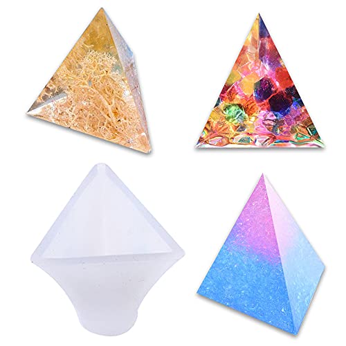 Three Cone Resin Casting Molds,Silicone Resin Molds,Triangle Resin Molds,Making Resin Molds for DIY Crafts(1 Pack)
