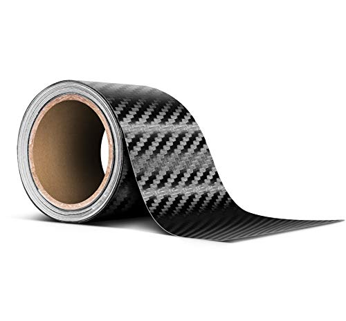 Image of VViViD Dry Carbon Fibre Detailing Vinyl Wrap Tape 2 Inch x 20ft Roll DIY (Black)