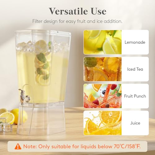 Commercial Juice Dispenser Triple Bowl