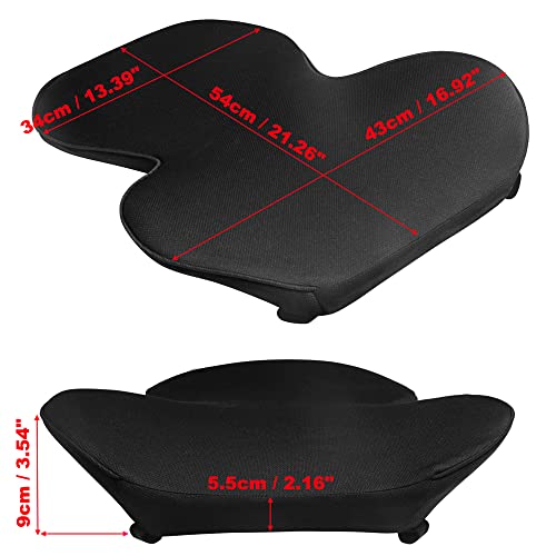 FOUNDCOOL Ergonomisches Lendenwirbelstützkissen, Rückenkissen aus Memory-Schaum für Autositze - Lendenkissen, Rückenstützkissen, Auto Lordosenstütze Kissen für Fahrer