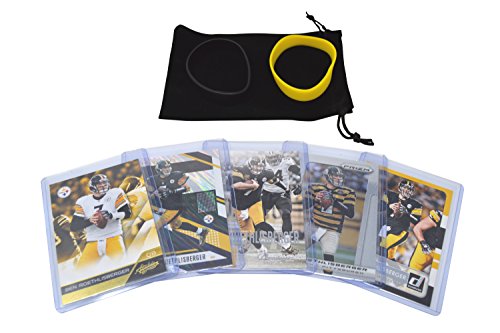 Panini, Bowman, Topps Ben Roethlisberger Football Trading Cards Assorted (5) Bundle - Pittsburgh Steelers