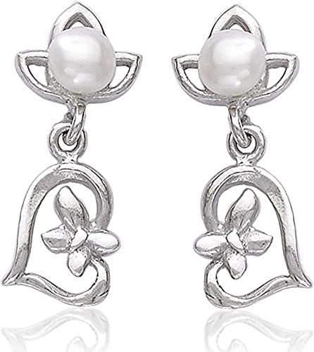 925 Sterling Silver Pearl Drop Earrings For Women