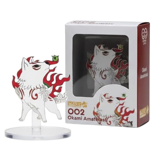 AURUS Okami Amaterasu Pin Mini Figure Collectible Anime Figure Sealed Box Multicolor Metal