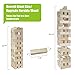 GOTHINK Giant Tumbling Tower Game, Super Large 51pcs Wooden Blocks Stacking Game, Stacking to Over 6 Feet, Jumbo Timber Blocks with Carry Bag, Jumbo Outdoor Indoor Game Toy Gift for Kids and Adults