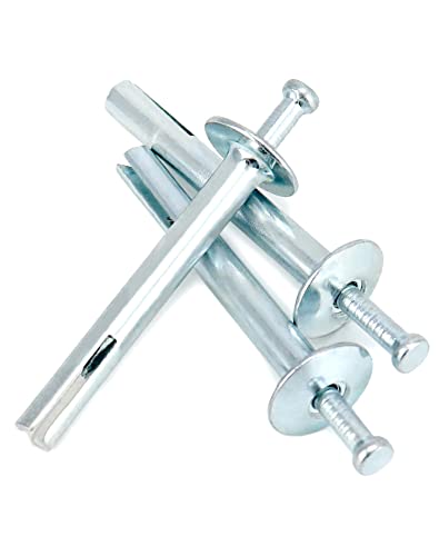Qwork Anchor Kit, 1/4" X 2" Steel Hammer Drive Nails In Anchor, (100 Per Box) #TOP3