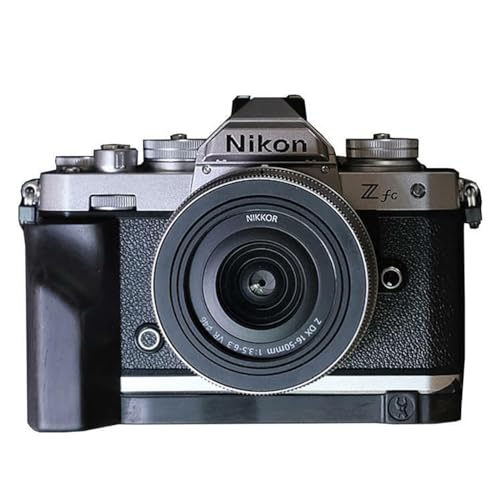 Nikon Z fc Zfc 専用 ハンドグリップメタル 檀木材 ボディケース 用のハンドグリップです 互換 電池交換便利 底面開閉 (ブラック)