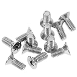 CONGARTENO 12 Stück Bremsscheiben Schrauben Edelstahl Silber Korrosionsbeständig Langlebig Einfach zu Montieren Sichere Befestigung der Bremsscheibe für Zuverlässige Bremsleistung