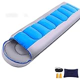 ✈✈ Materiales suaves y respetuosos con el medio ambiente: el relleno dentro del saco de dormir es de algodón hueco, es de fibra artificial, y no es una pluma animal o algodón puro. Cuando tu piel lo toca, es muy suave como abrazar un juguete de peluche que te hace dormir más fácil.