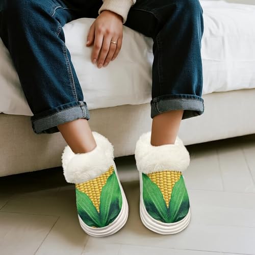 House Shoes for Women Indoor Durable Fleece-Lined Fuzzy House Slippers for Women Cozy Warm Bedroom Slip On Shoes4