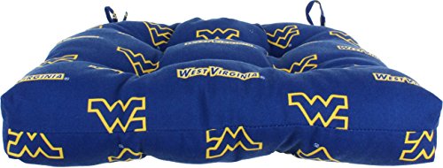 Image of College Covers Everything Comfy West Virginia Mountaineers Indoor Outdoor Seat Cushion Patio D Cushion