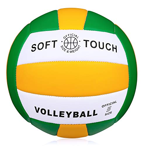 Wisdom Leaves Beach Volleyball Soft Touch Volleyball for Outdoor/Indoor Games Official Size 5