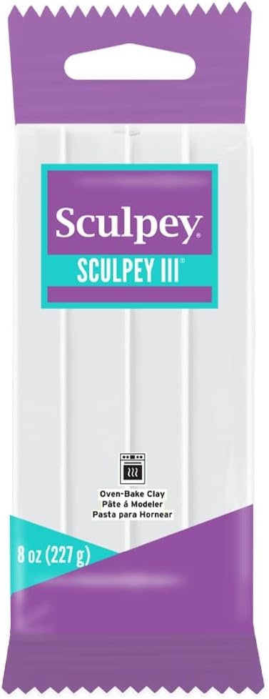 Sculpey III Polymer Clay, 1-Pound, White