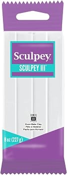 Sculpey III Polymer Clay, 1-Pound, White