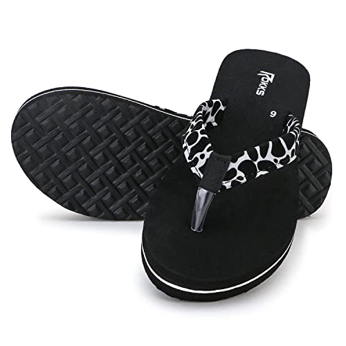 Image of ROKKS Woman's Fashionable Mid-Heel Sandals Flip-Flops Regular Wear Comfortable Slipper for Girls / Ladies(AE-Heel-031)