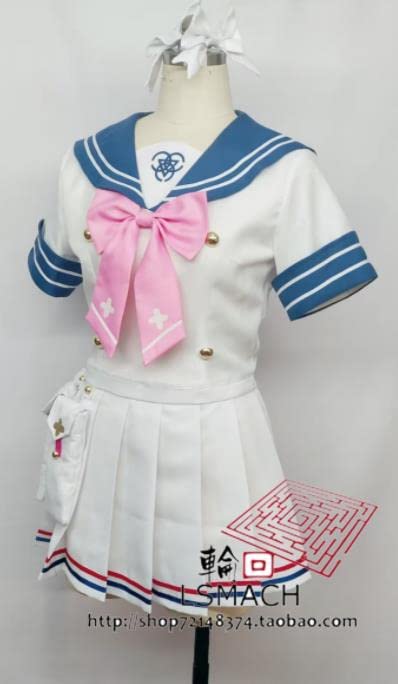 ブルーアーカイブ　浦和ハナコ　コスプレ　衣装＋ウィッグフルセット Amazon.co.jp: [KAYZIUCOS] フルセット 衣装 浦和ハナコ