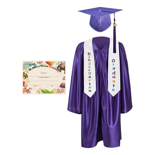 Robe de graduation maternelle pour fête de fin d'année scolaire