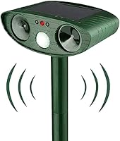 Katzenschreck Ultraschall,Solar Tiervertreiber Katzenabwehr, Wasserdicht Ultraschall Abwehrmittel Hundeschreck Marderschreck mit Bewegungsmelder für Katzen, Hunde, Mäuse,Vögel, Marder