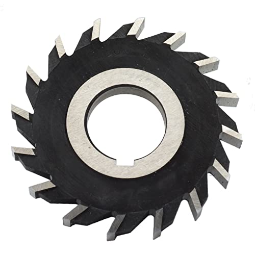 Face Mill, 16 Teeth Milling Cutter High Speed Steel Face Mill Disc 16 Teeth Face Milling Cutter for Plane Processing 80mm Diameter, Tapered End Mills