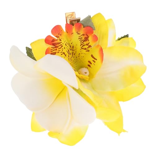Pince à cheveux plumeria hawaïenne légère et antiglisse pour femme