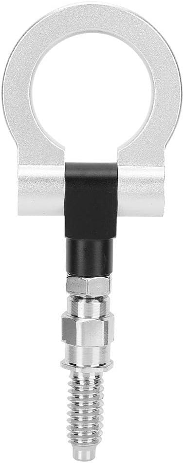 Front Tow Hook,European Car CNC Trailer Tow Hook Fits for for 3 Series E39 E92 E91 E90 E46 E36 (Silver)