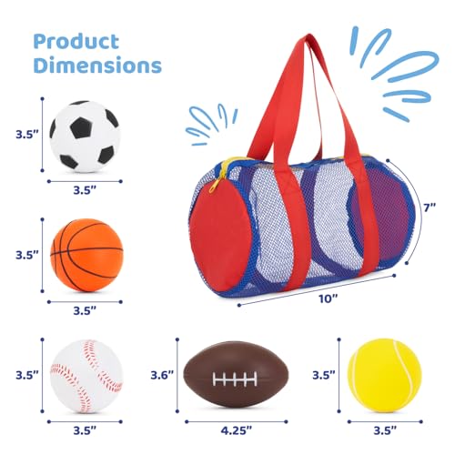 Neliblu-Set-of-5-Foam-Balls-for-Kids-Toddler-Sports-Balls-for-Babies-and-Toddlers-1-3-Soft-Throwing-Toys-for-Indoor-and-Outdoor-Play-Stocking-Stuffers-and-Birthday-Gift-for-Boys-and-Girls Neliblu Set of 5 Foam Balls for Kids Toddler Sports Balls for Babies and Toddlers 1 3 Soft Throwing Toys for Indoor and Outdoor Play Stocking Stuffers and Birthday Gift for Boys and Girls