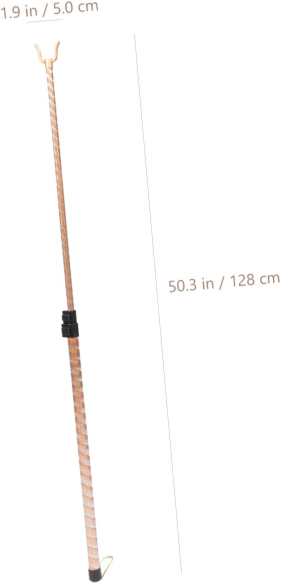 2Pcs Telescopic Aluminum Alloy Clothes Reaching Pole Laundry Tool for Easy Clothesline Access and Clothing Pole for Outdoor Use