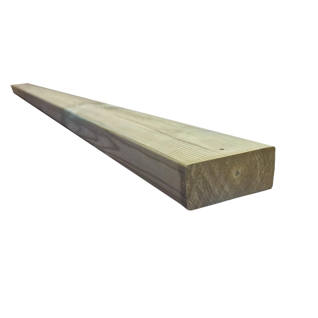 Snowdon Timber Treated 4x2" CLS Decking Joist | 16 Pack | 38 x 89 x 2400mm | Pressure Treated Timber for Garden & Decking