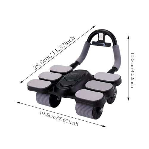 Rodillo abdominal con soporte de codo para entrenar sin dolor de espalda 2