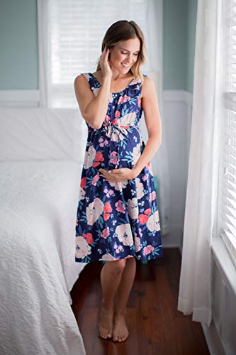 3 in 1 Labor / Delivery / Nursing Hospital Gown Baby Be Mine Maternity,, Hospital Bag Must Have (S/M, Annabelle)