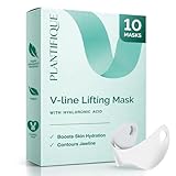 Plantifique Gesichtsmaske V-line Hyaluron Face Mask 10er Set | Face Tape | Doppelkinn | Face Mask Vegan | Masken Beauty | Jawline | Korean Beauty Kinn Straffen
