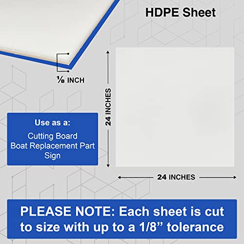 Placa HDPE Duco 1/8 pulg 24x24 blanca miniatura 2