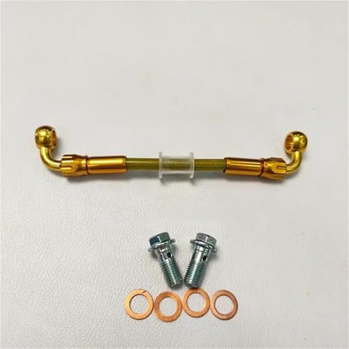 Durite d'embrayage et de freins moto en acier inoxydable tressé M10 de 240 cm