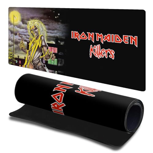 Tapis de souris L 600x300mm Iron Maiden avec surface lisse et base antidérapante