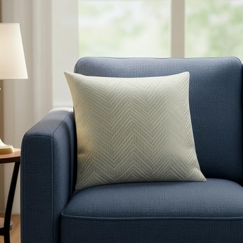 Image of Wakefit Designer Cushion Cover | 16x16 inch | Velvet Foil Print Fabric | Machine Washable | Pack of 1 | Golden Dust | Off White Fabric & Golden Print