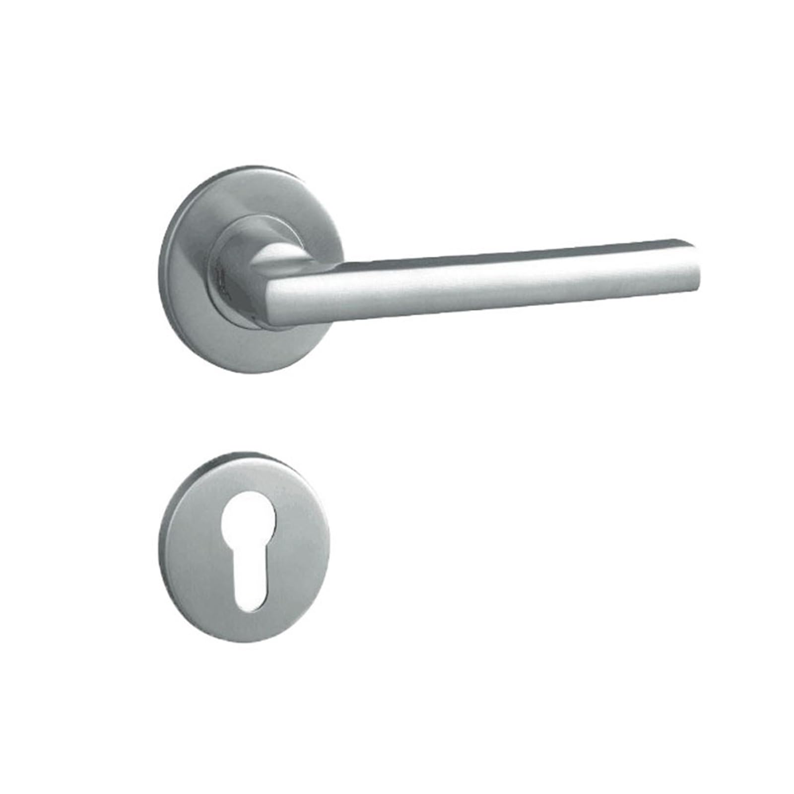 Serrure fendue en acier inoxydable double courbure pour porte intérieure de chambre