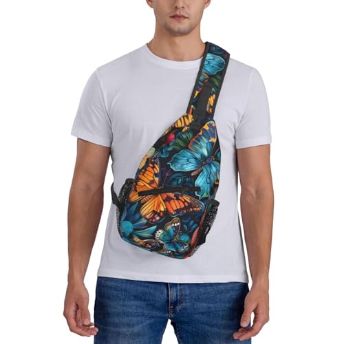 Morrales deportivos unisex con diseño mariposas colorido miniatura 7