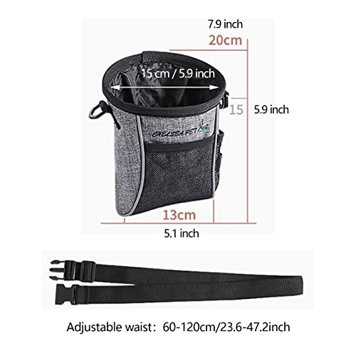 Bolsa de tratamento para cães 2 peças bolsa reflexiva para cães bolsa de treinamento para cães bolsa