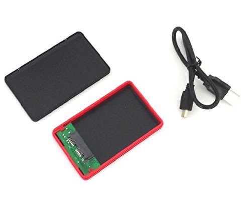 Caja externa micro SATA USB 2.0 para SSD/HDD 1.8 pulg miniatura 1