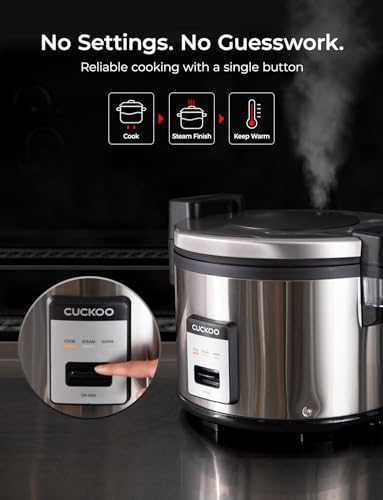 image for CUCKOO Commercial Rice Cooker & Warmer, Extra Large Rice Cooker 30-Cup