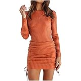 Generic Vintage Mittelalterliches Renaissance Kleid Damen Hofstil Ballkleid Schicke Lang Kleider Karneval Nachthemden Skaterkleid mit zurückgezogener Taille Hemdkleid Orange S