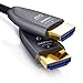Produktbild CSL - HDMI Kabel 2.0 b Glasfaser 30m - 4k 60Hz mit HDR - optisches HDMI Kabel LWL - 3D - ARC - CEC  HDCP 2.2 - YUV 4 x 4 x 4 - HDMI High Speed - Glasfaserkabel  Aluminiumstecker  Knickschutz