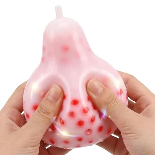 Squeeze Fidget Toy, Pimple Pop Pear, Stress Relief Toy With Soft Texture, Sensory Play With Non Sticky Feel, Adult Toys, Suitabl
