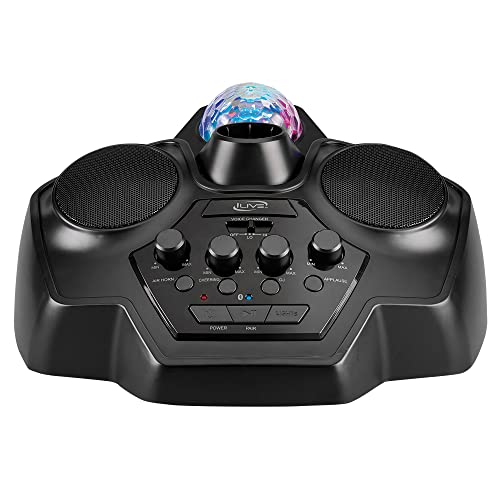 ilive ijbs90b karaoke singing stand bluetooth adjustable height includes 1 microphone