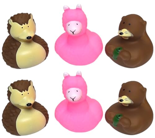 AMERICAN WIT Cool Cute Animals Rubber Duckies (2