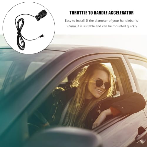 ARTSEWPLY 電動バイク スクーター用指先スロットル 加速制御 防水コネクタ 軽量コンパクト設計 左右対応 取り付け簡単 バイク速アクセサリー