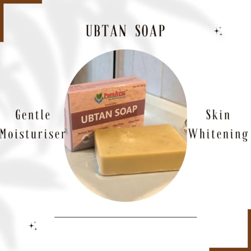 Ayurvedic Brightening Ubtan Soap Face Bar With Multani Mitti & Turmeric, Rice Flour And Gram Flour Ayurvedic Soap For Brightening