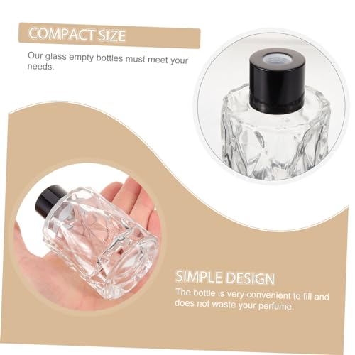 Botellas difusoras recargables de vidrio Luxshiny 4 piezas miniatura 6
